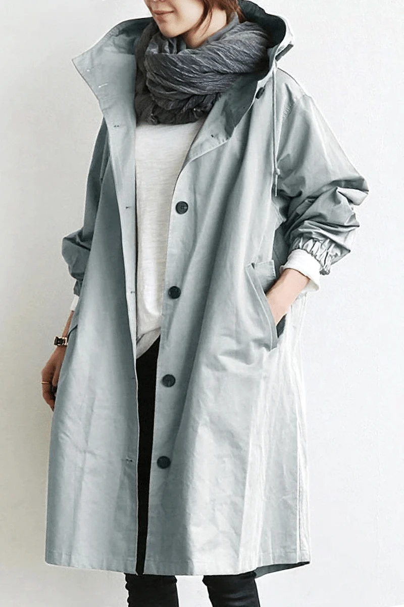 Heidi-Mode | Die Windjacke mit Knöpfen und Kapuze für Damen - Image 2