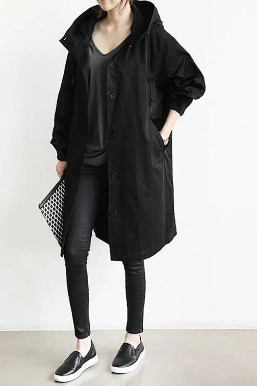 Heidi-Mode | Die Windjacke mit Knöpfen und Kapuze für Damen - Image 3