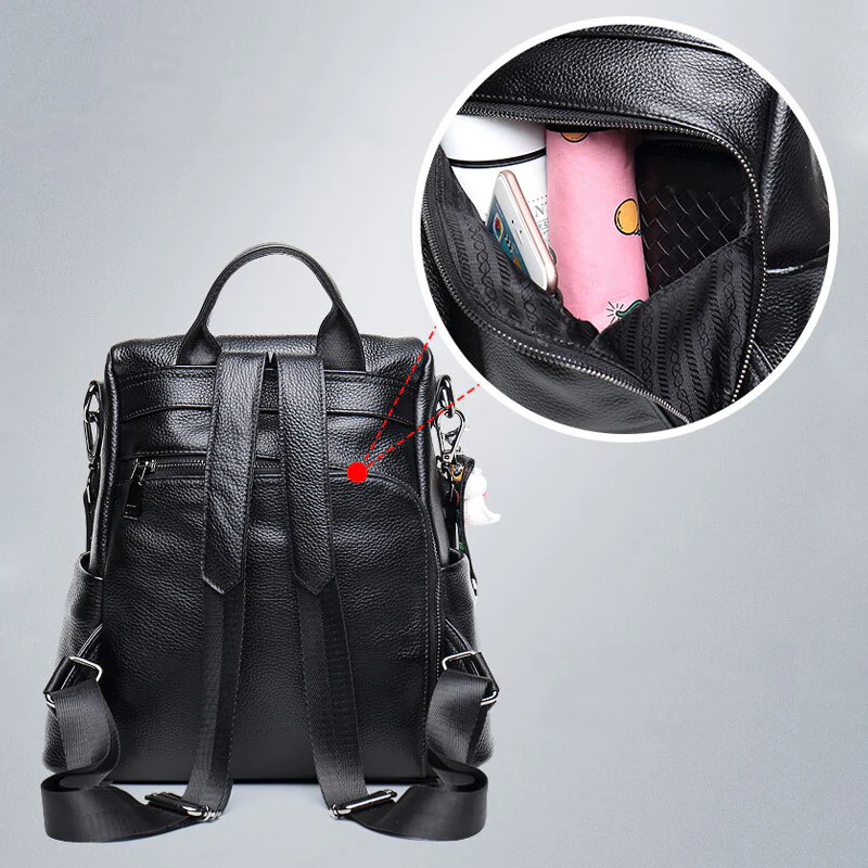 Heidi-Mode | Diebstahl Rucksack Aus Leder - Image 4