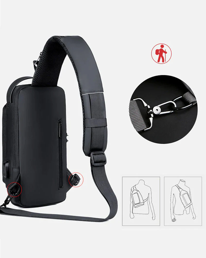 Heidi-Mode | Diebstahlsichere Brusttasche mit Zahlenschloss - Image 13