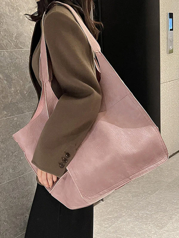 Heidi-Mode | Einfach Große Tasche Weiches Leder Große Kapazität Ein Schulter Tragbare Tote Tasche - Image 10