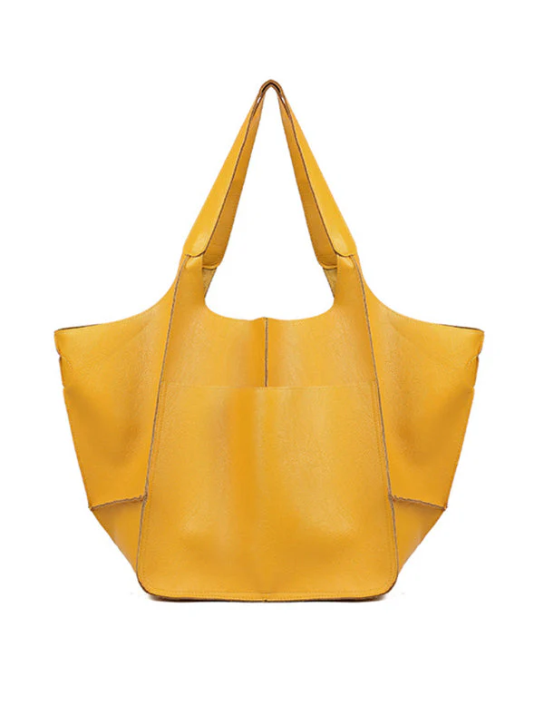 Heidi-Mode | Einfach Große Tasche Weiches Leder Große Kapazität Ein Schulter Tragbare Tote Tasche - Image 14
