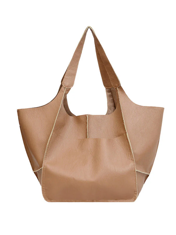 Heidi-Mode | Einfach Große Tasche Weiches Leder Große Kapazität Ein Schulter Tragbare Tote Tasche - Image 29