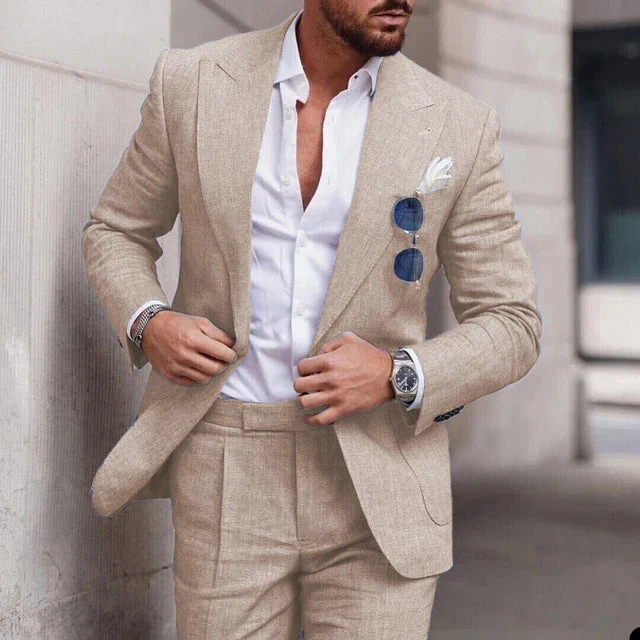 Heidi-Mode | Einfacher Business Blazer und Hose Satz für Herren - Image 11