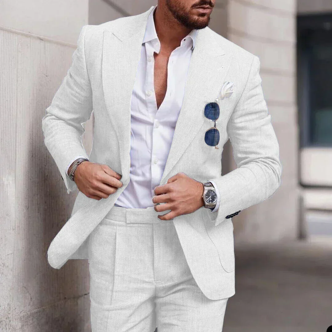 Heidi-Mode | Einfacher Business Blazer und Hose Satz für Herren - Image 3