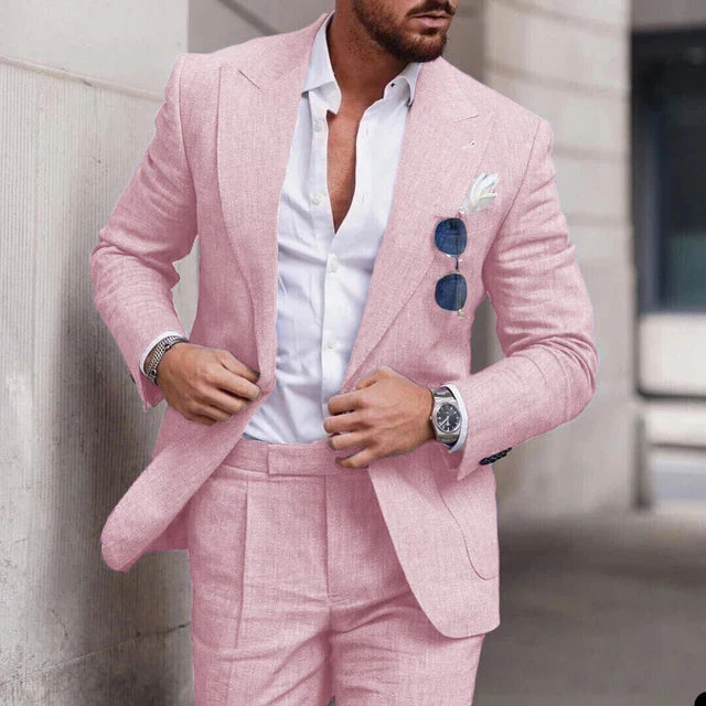 Heidi-Mode | Einfacher Business Blazer und Hose Satz für Herren - Image 8