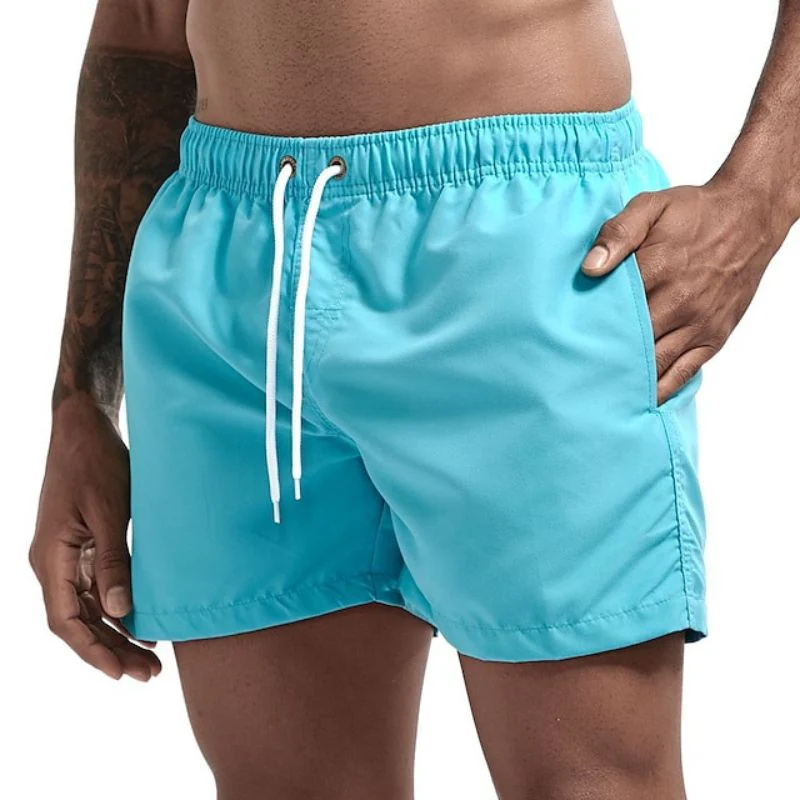 Heidi-Mode | Einfarbige Herrenstrandshorts Schnelltrocknend - Image 11