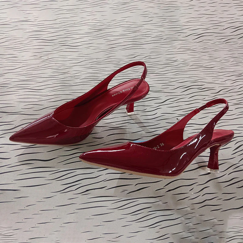 Heidi-Mode | Einfarbige, Temperamentvolle High Heels mit Spitzer Zehenpartie - Image 24