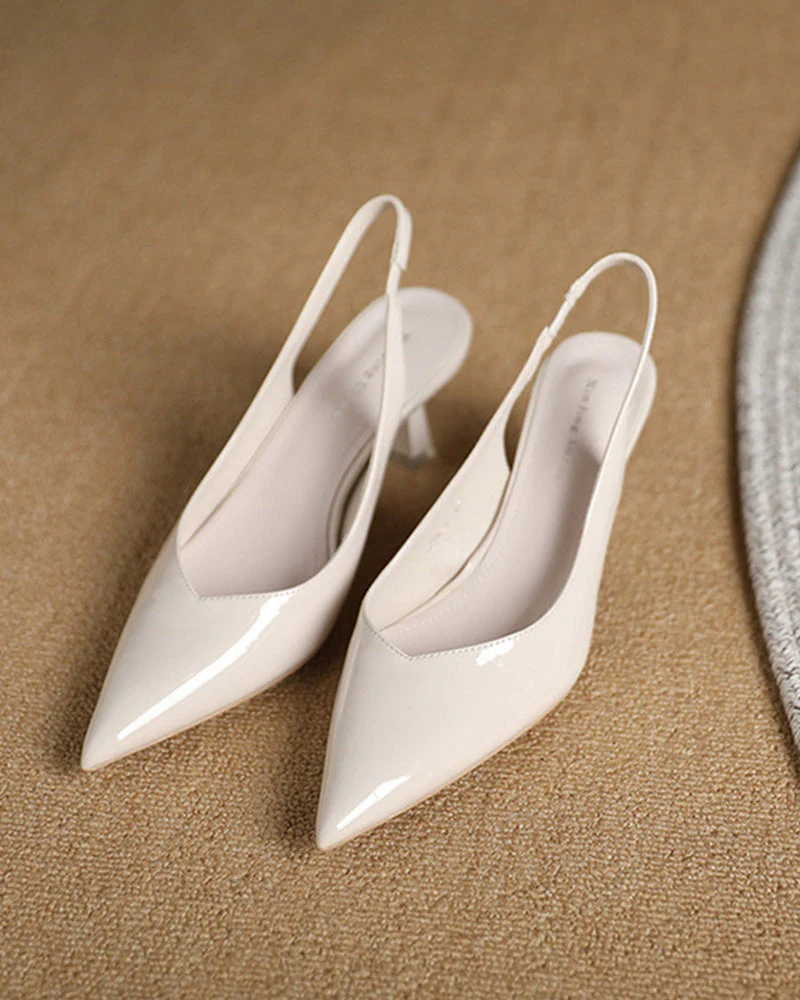Heidi-Mode | Einfarbige, Temperamentvolle High Heels mit Spitzer Zehenpartie - Image 3