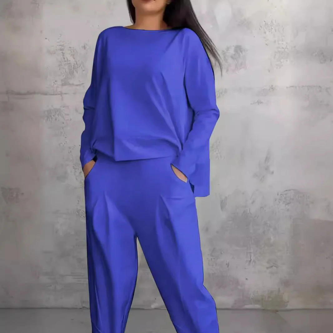 Heidi-Mode | Einfarbiges Slim-Fit Hosenanzug mit Rundhalsausschnitt - Image 5