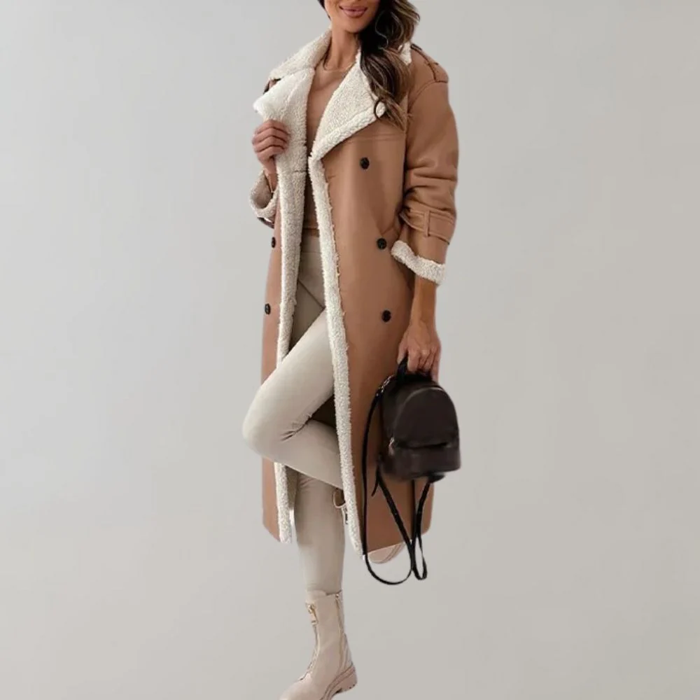Heidi-Mode | Einreihiger Wintermantel Aus Weichem Leder - Image 3