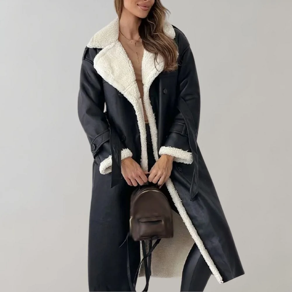 Heidi-Mode | Einreihiger Wintermantel Aus Weichem Leder - Image 7