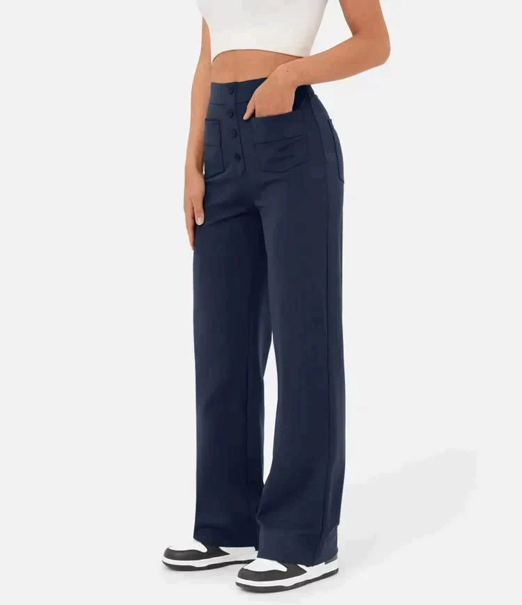 Heidi-Mode | Elastische Freizeithosen mit Hoher Taille Fur Damen - Image 8