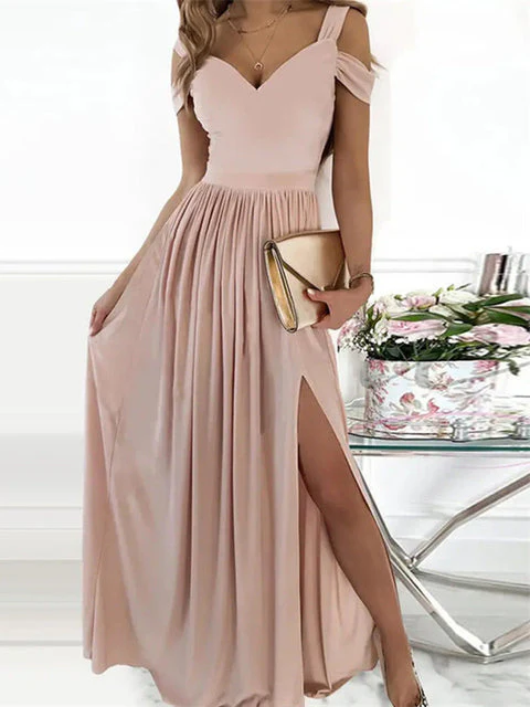 Heidi-Mode | Elegantes Off-Shoulder Büro Damen Langes Kleid - Image 12