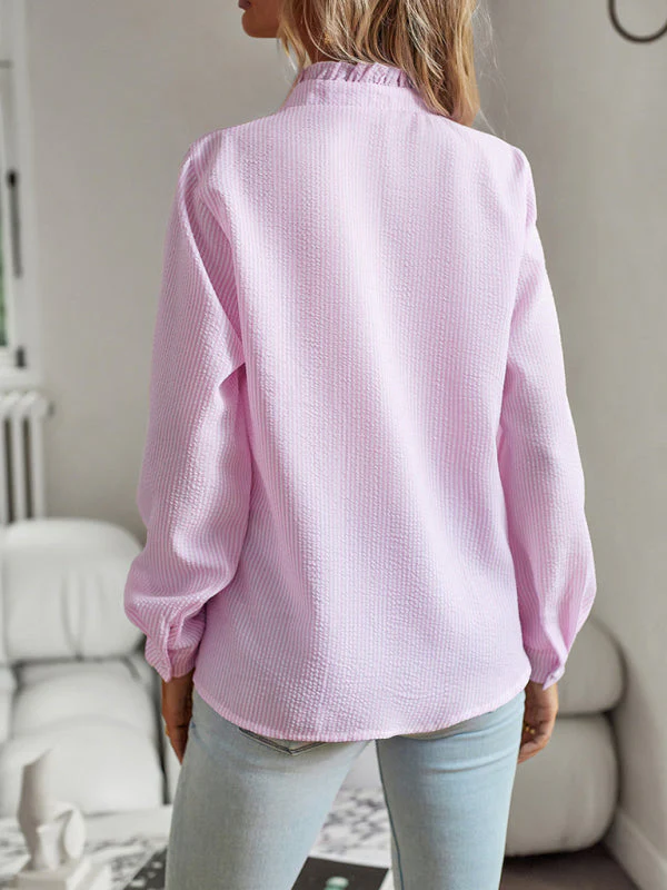 Heidi-Mode | Elegantes Pendler-Oberteil mit Offenen Knöpfen und Rüschen - Image 7