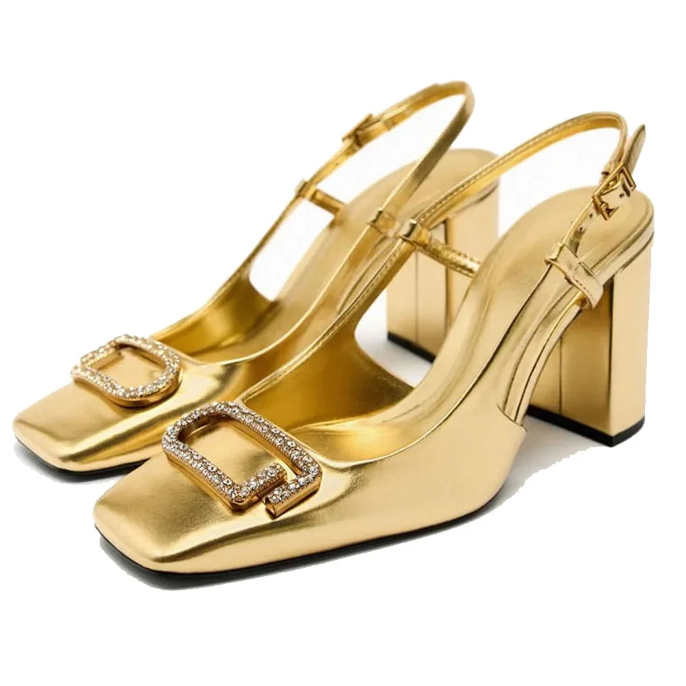 Heidi-Mode | Elegante Damen Sling Back Schuhe Moderne Büro High Heels - Image 5