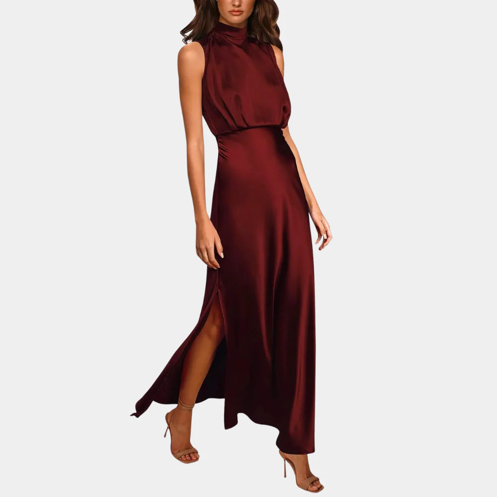 Heidi-Mode | Elegantes Damenkleid mit Schlitz - Image 3
