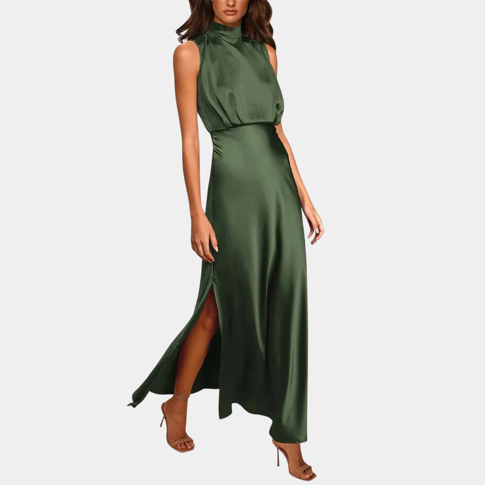 Heidi-Mode | Elegantes Damenkleid mit Schlitz - Image 6
