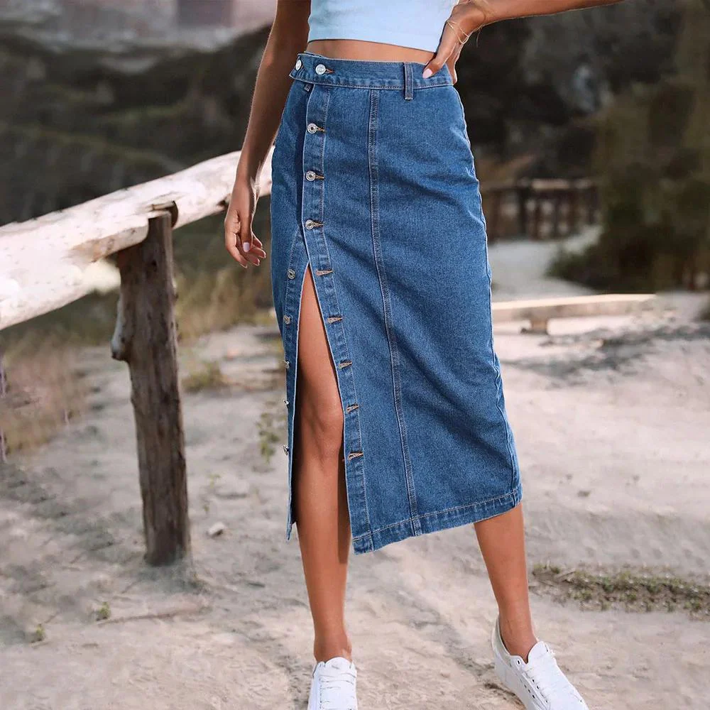 Heidi-Mode | Elegante Jeansrock - Image 2