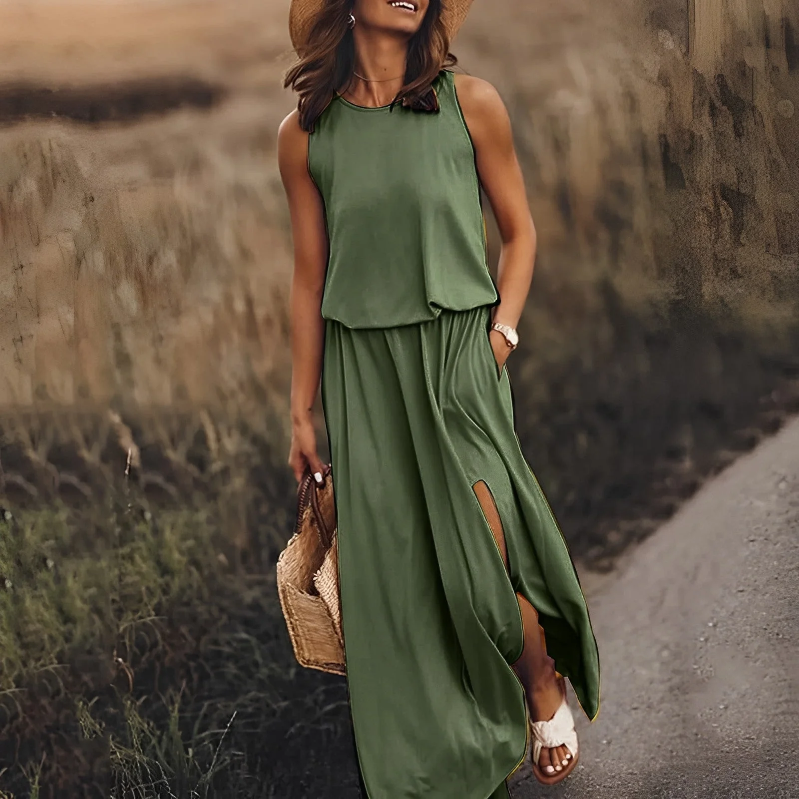 Heidi-Mode | Elegantes Farbenspiel Kleid - Image 4