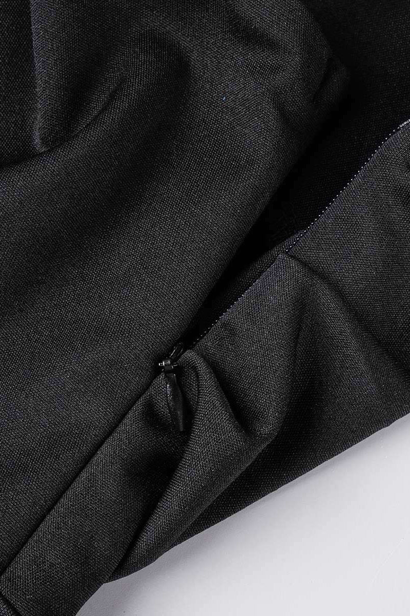 Heidi-Mode | Elegantes Formelles Einfarbiges Schlitz Asymmetrisches Schräges Kragen Abendkleid Kleider - 8 Farben - Image 5
