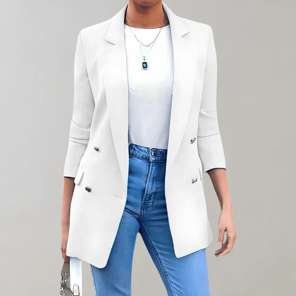 Heidi-Mode | Elegante lange Frühlingsjacke für Frauen - Image 4