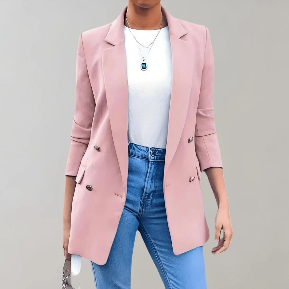Heidi-Mode | Elegante lange Frühlingsjacke für Frauen - Image 6