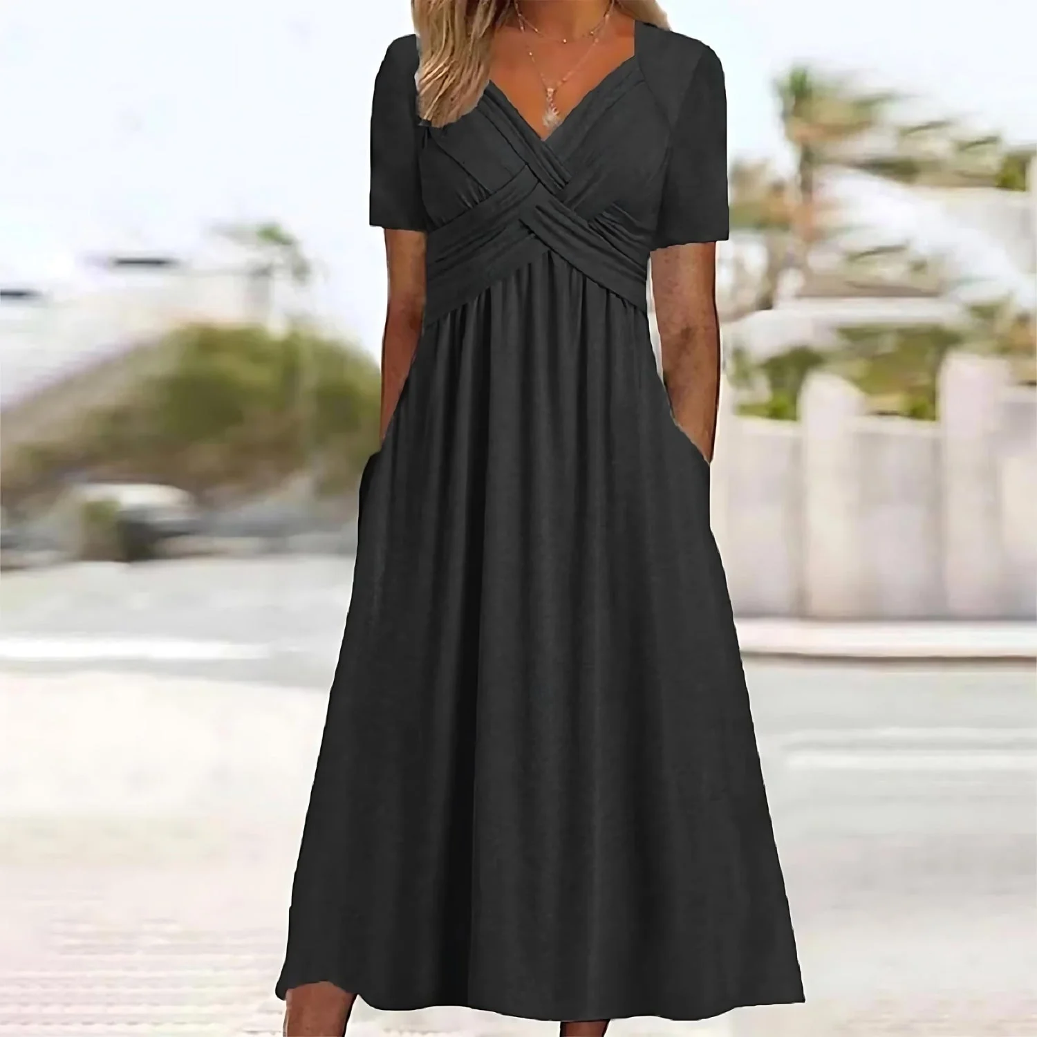 Heidi-Mode | Elegantes Midi-Kleid mit Bauchbedeckung - Image 2