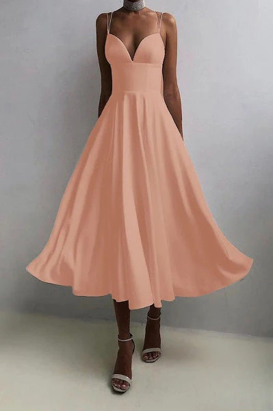 Heidi-Mode | Elegantes Midi-Kleid mit Spaghettiträgern für Besondere Anlässe - Image 7