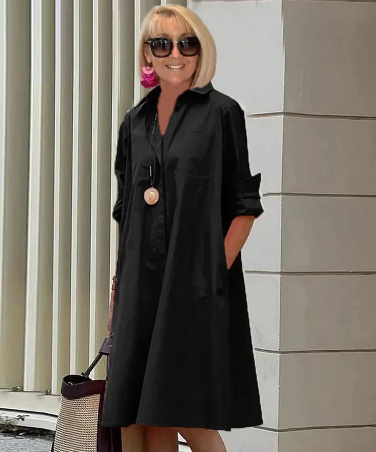 Heidi-Mode | Elegantes Mittelanges Kleid für Damen - Stilvolles Midi Kleid - Image 5