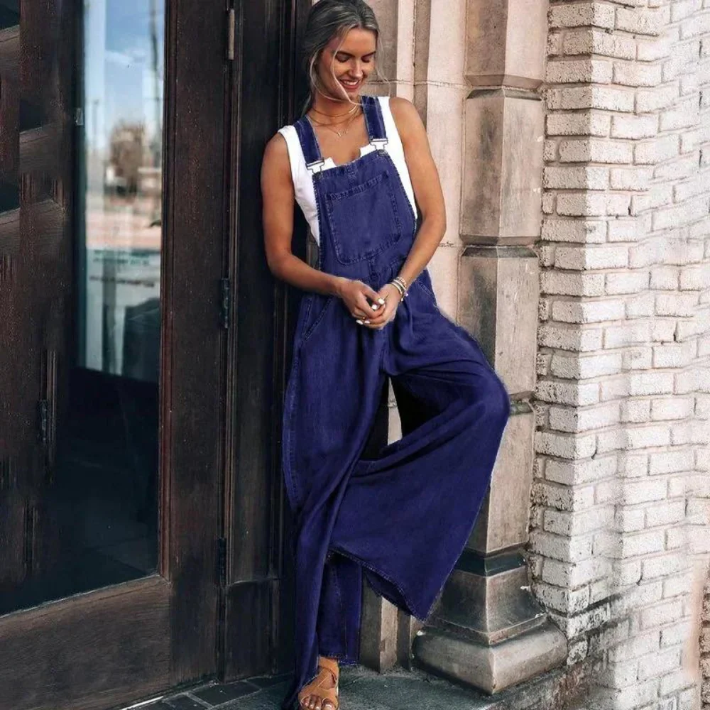 Heidi-Mode | Eleganter Verstellbarer Denim-Jumpsuit - Image 2