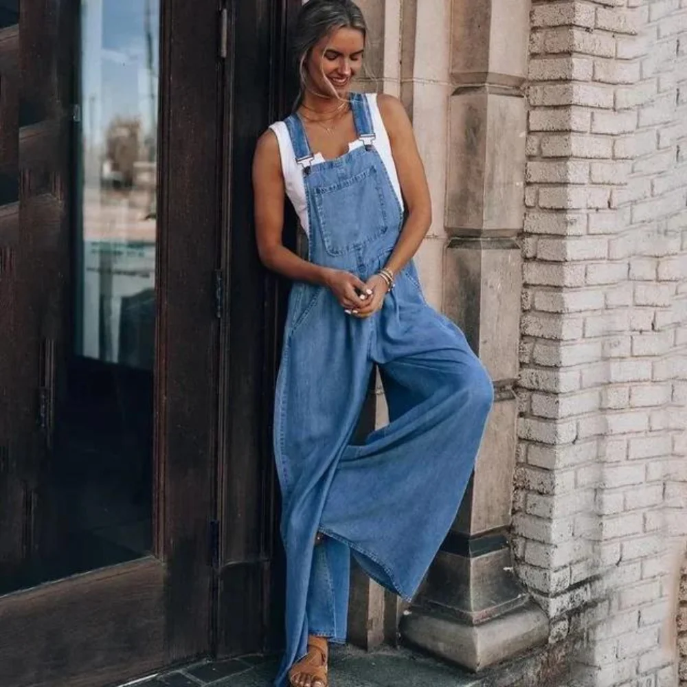 Heidi-Mode | Eleganter Verstellbarer Denim-Jumpsuit - Image 3