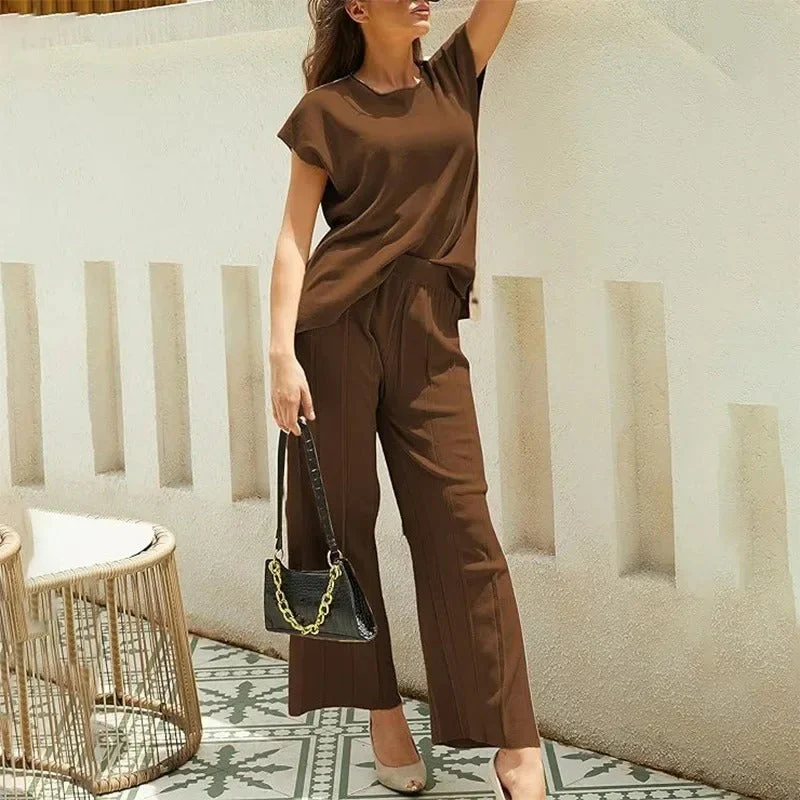 Heidi-Mode | Elegantes Deuxteiligen Set mit Weiten Beinen