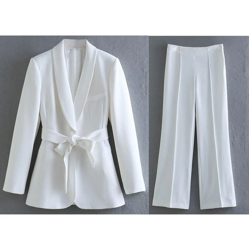 Heidi-Mode | Elegantes Blazer-Set mit Gürtel für Damen - Image 3