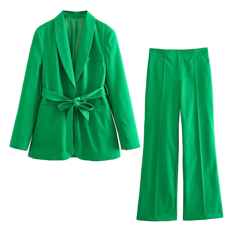 Heidi-Mode | Elegantes Blazer-Set mit Gürtel für Damen - Image 4