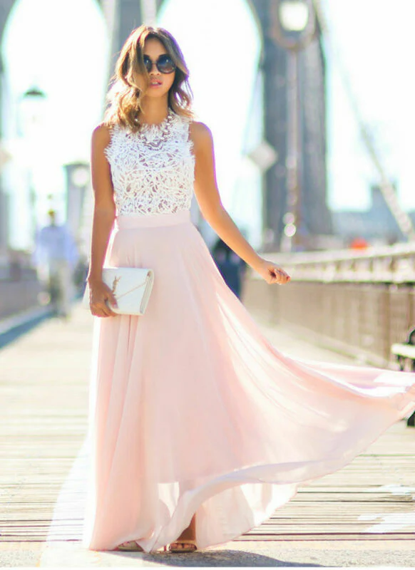 Heidi-Mode | Elegante Chiffon Maxikleid - Image 2
