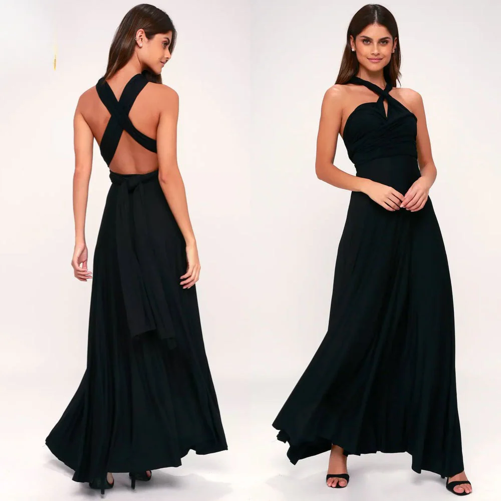 Heidi-Mode | Elegante Damen Infinity Kleid Schickes Wickel Sommerkleid - Image 4