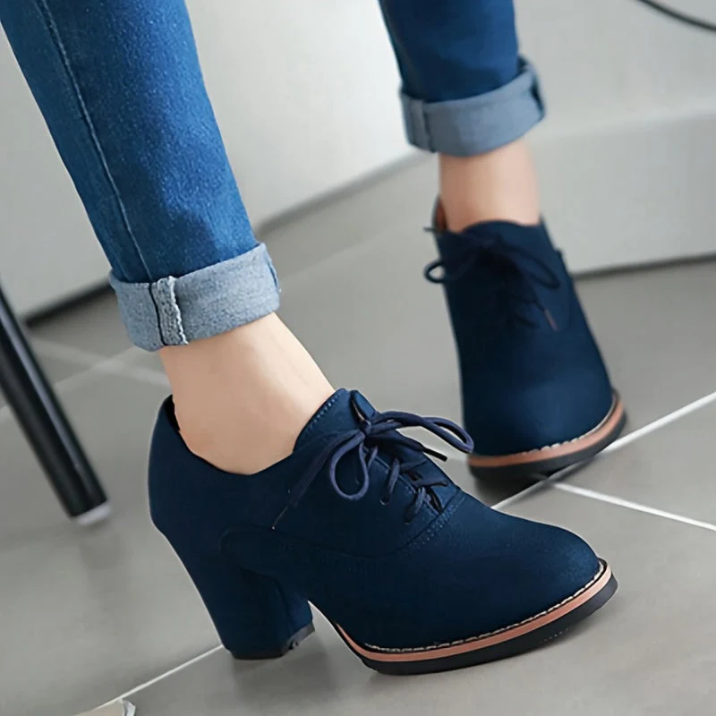 Heidi-Mode | Elegante Damen Pumps mit Chunky Absatz