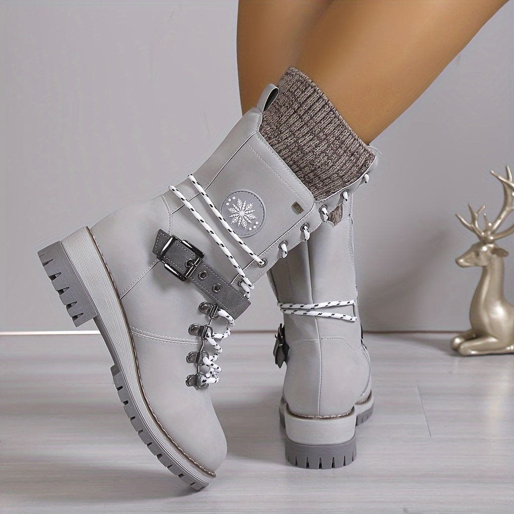 Heidi-Mode | Elegante Gestrickte Thermo-Stiefel