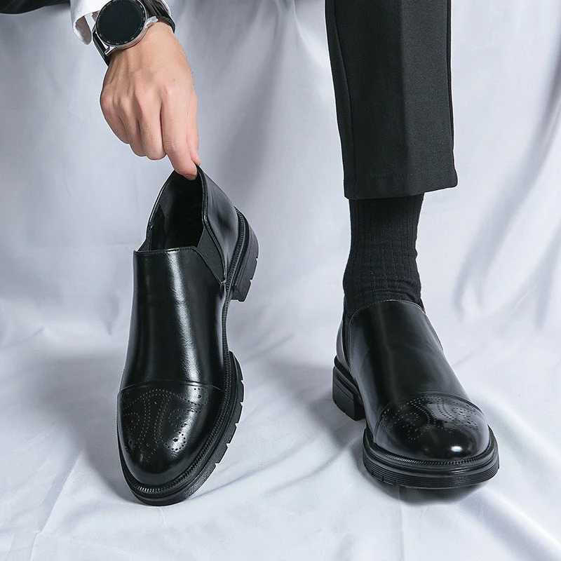 Heidi-Mode | Elegante Herrenschuhe Klassische Slipper Anzugschuhe mit Eleganter Verarbeitung - Image 4