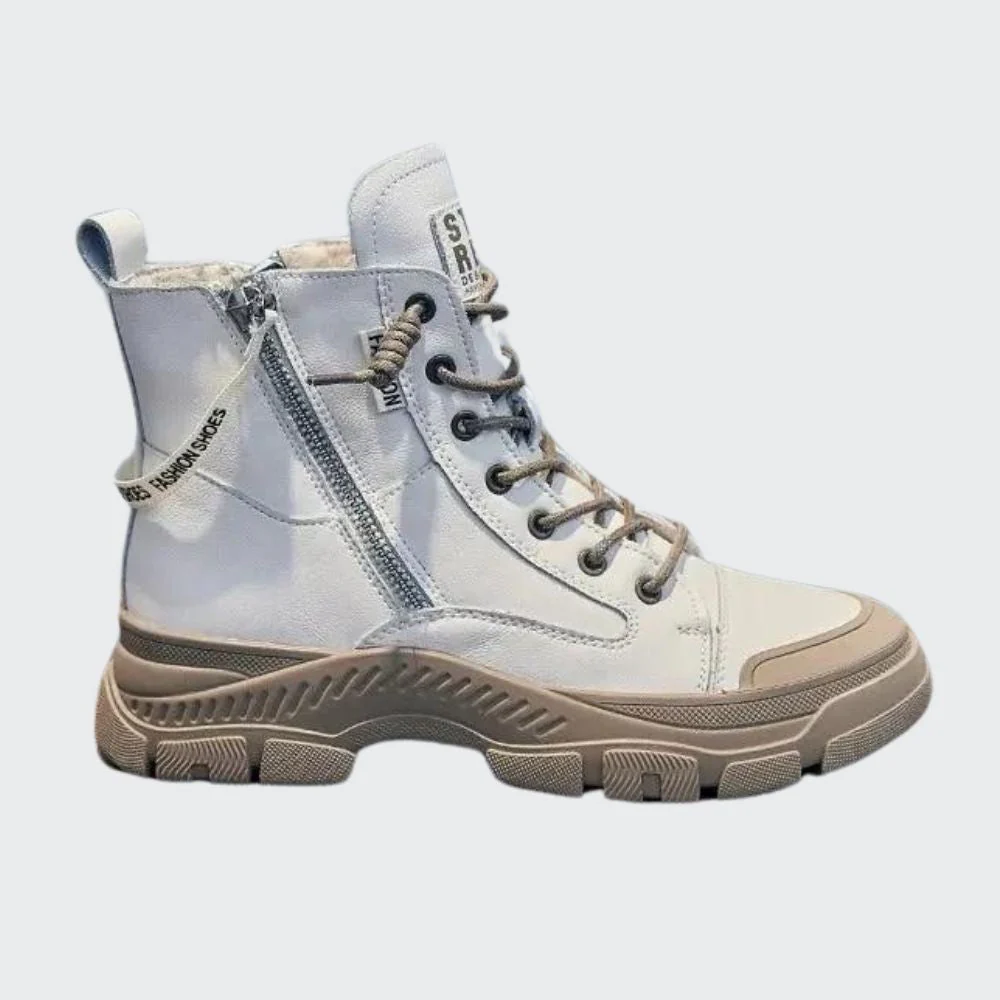 Heidi-Mode | Elegante High-Top-Sneakerstiefel mit Reißverschluss - Image 6