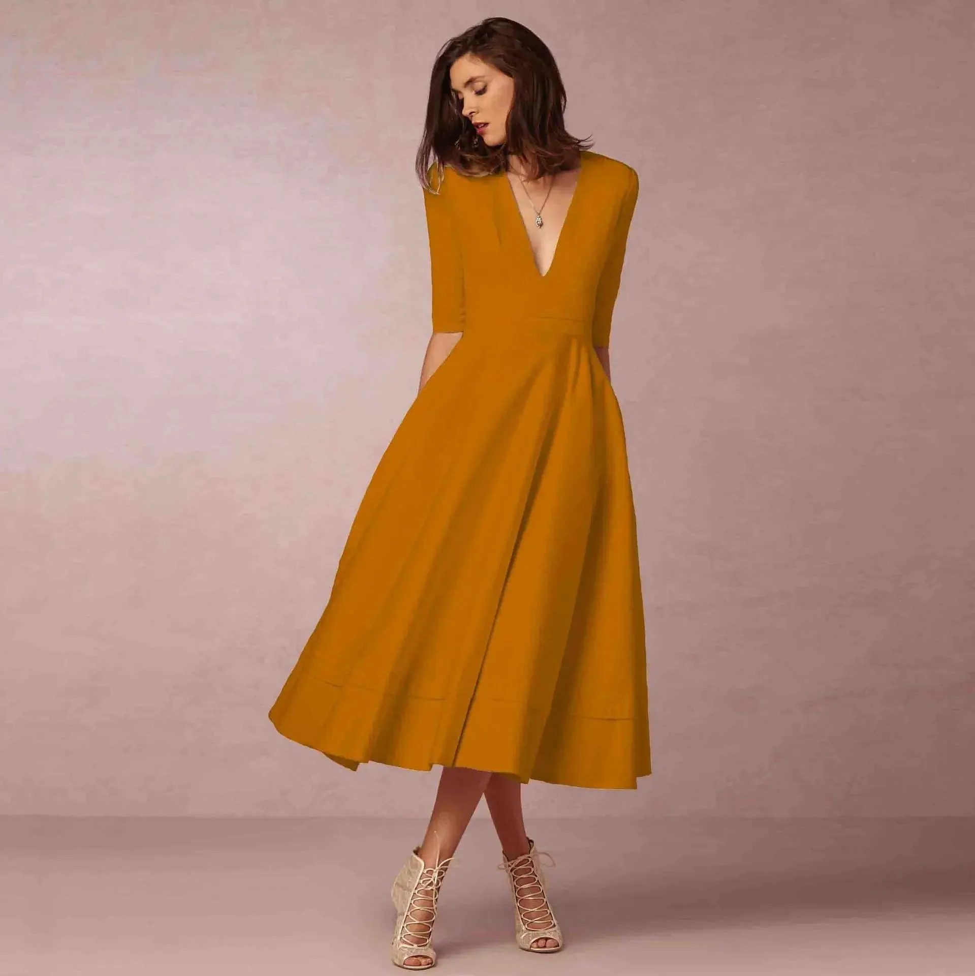 Heidi-Mode | Elegante Lange Damenkleid - Image 3