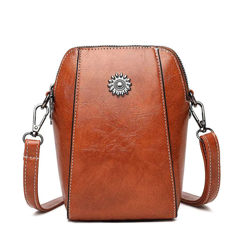 Heidi-Mode | Elegante Leder Umhängetasche