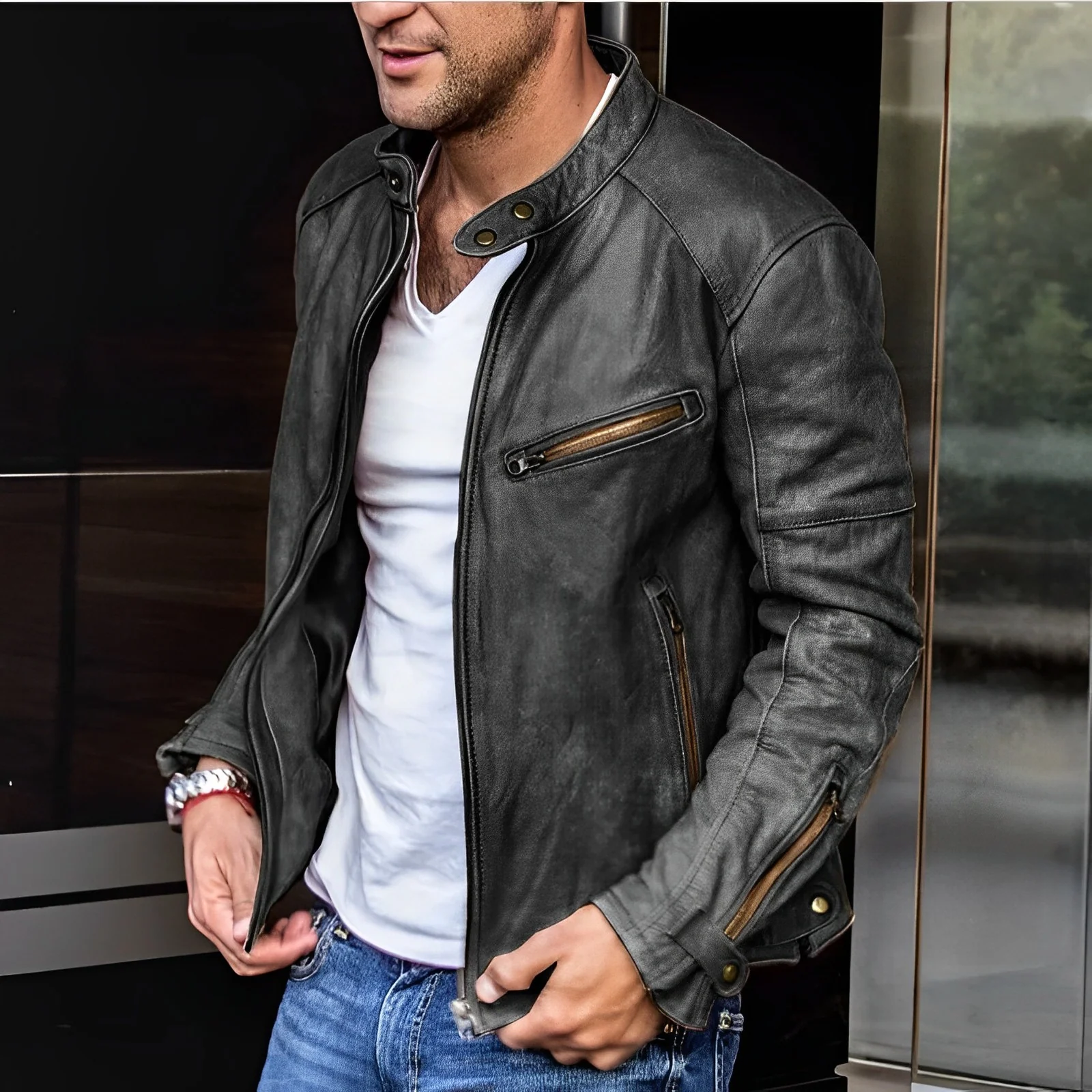 Heidi-Mode | Elegante Lederjacke für Alle Jahreszeiten