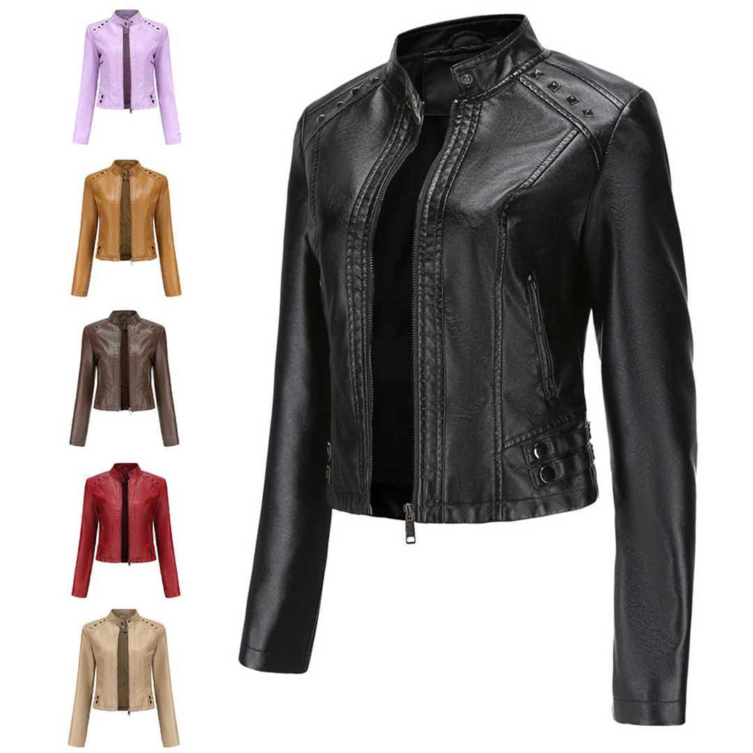 Heidi-Mode | Elegante Lederjacke mit Einzigartigen Details für Damen - Image 10