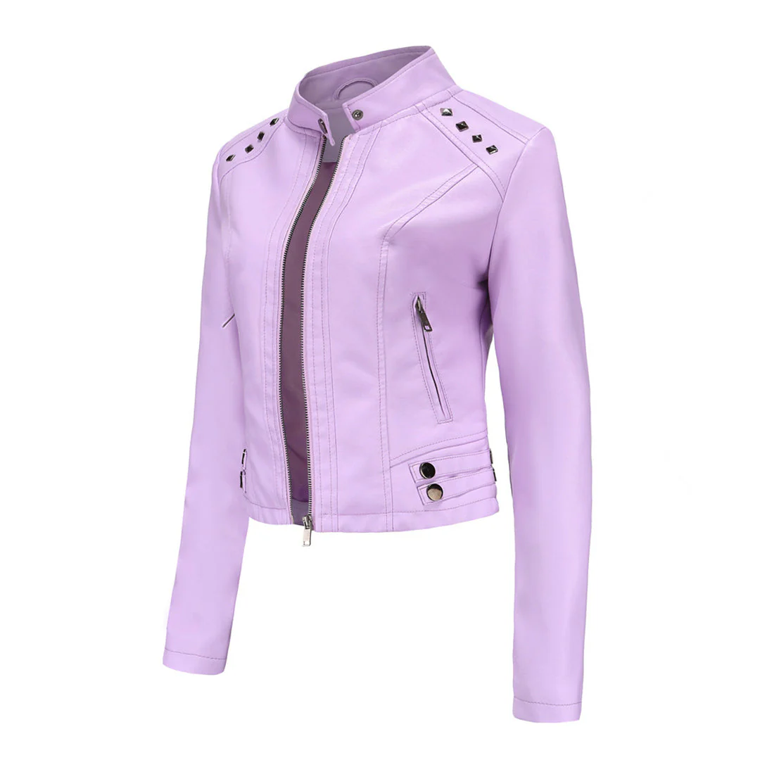 Heidi-Mode | Elegante Lederjacke mit Einzigartigen Details für Damen - Image 7