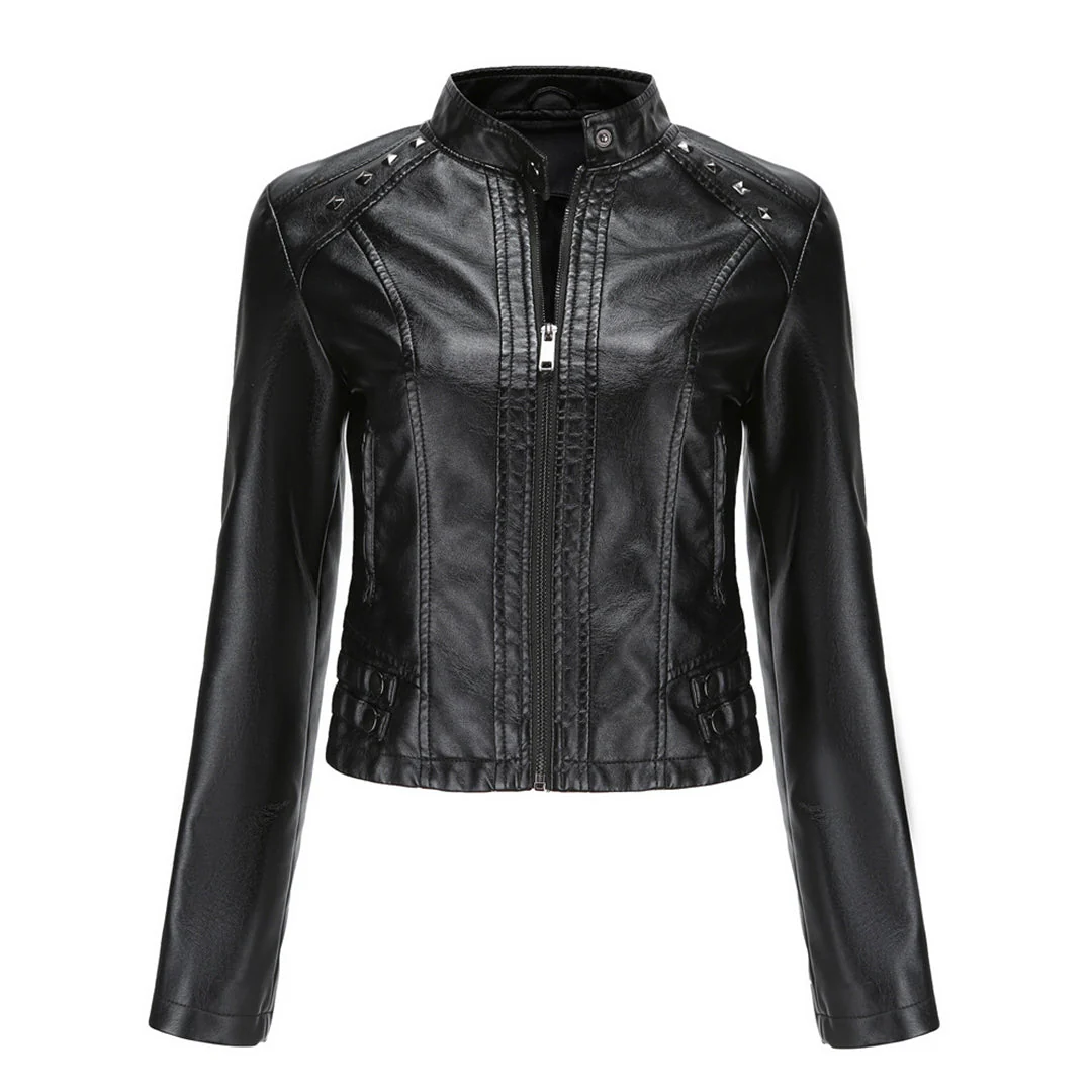 Heidi-Mode | Elegante Lederjacke mit Einzigartigen Details für Damen - Image 8