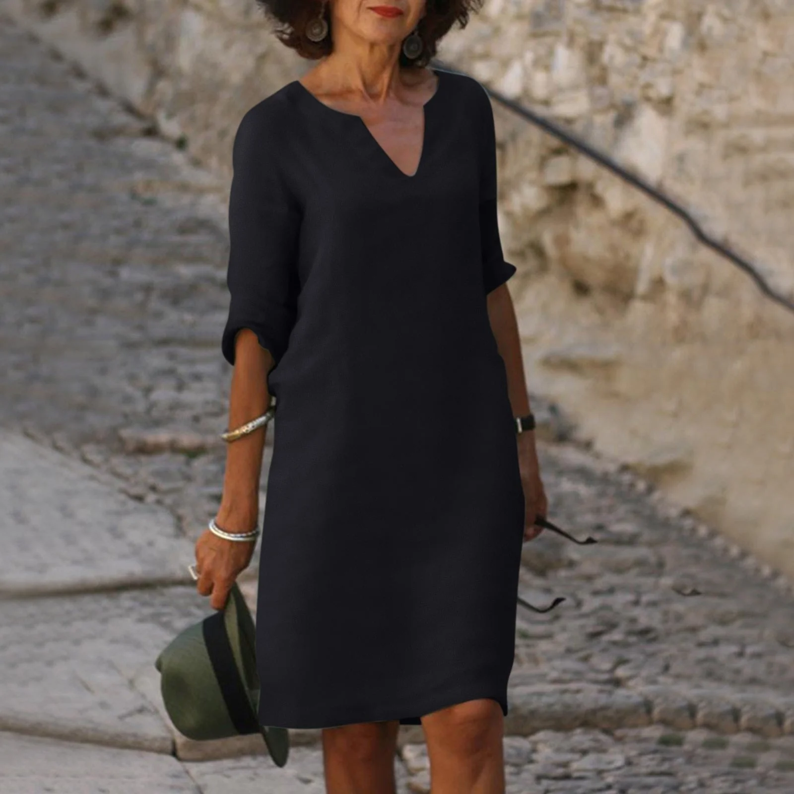 Heidi-Mode | Elegantes Sommerkleid mit V-Ausschnitt - Image 2