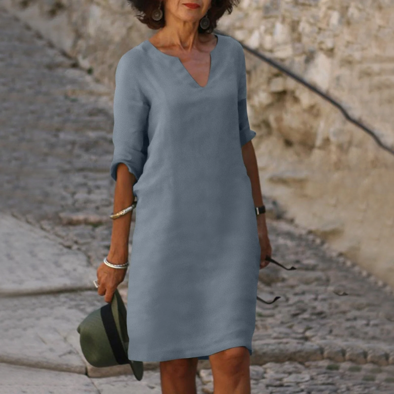 Heidi-Mode | Elegantes Sommerkleid mit V-Ausschnitt - Image 3