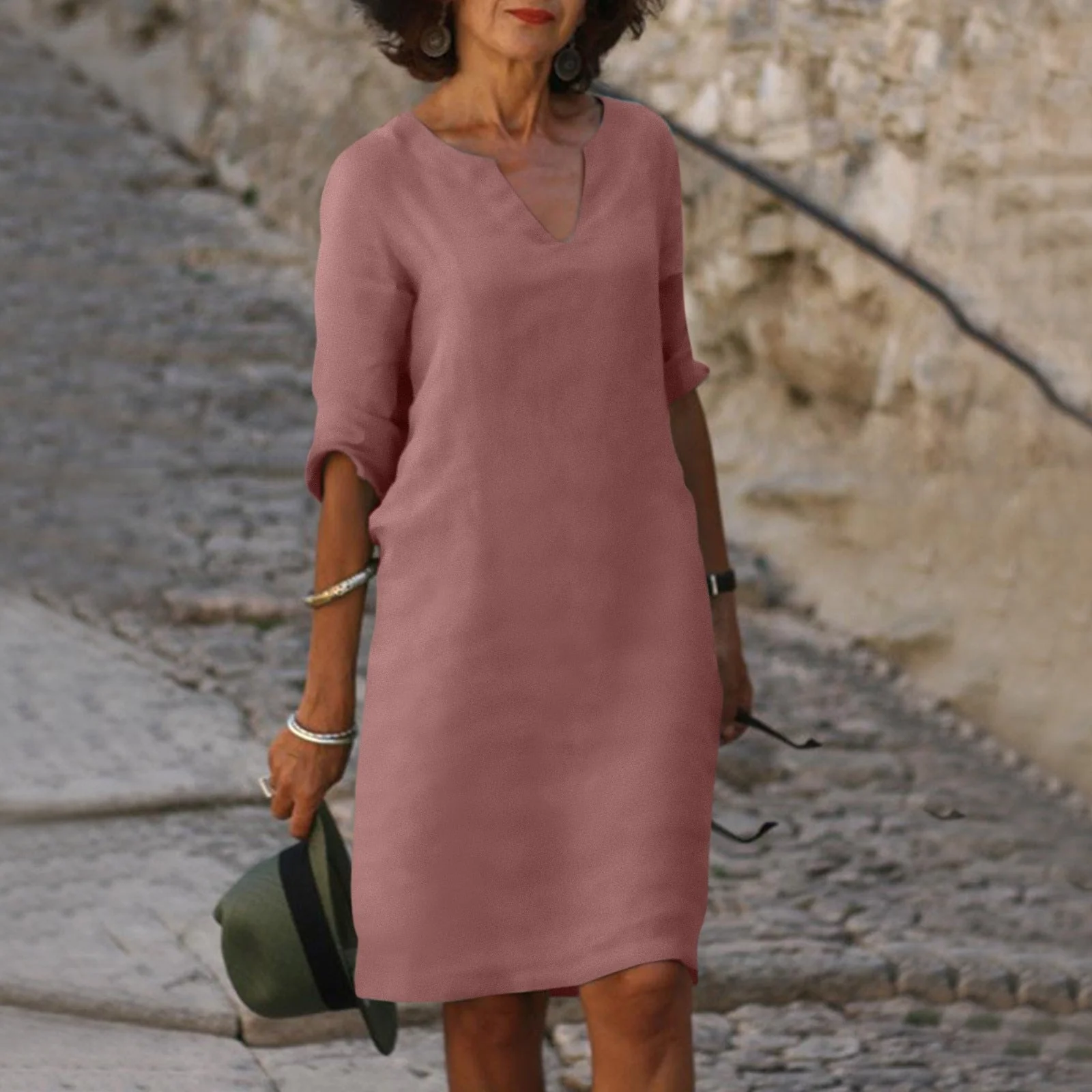 Heidi-Mode | Elegantes Sommerkleid mit V-Ausschnitt - Image 7